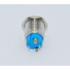 EG16-371-GD 16mm Yeşil Işıklı Kısa Gövde Kalıcı (Anahtarlı) Metal Buton
