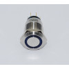 J19-272-BD 19mm Metal Mavi LED Işıklı Yaylı Buton 