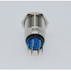 J19-272-BD 19mm Metal Mavi LED Işıklı Yaylı Buton 