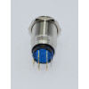 J19-272-WD 19mm Metal Beyaz LED Işıklı Yaylı Buton 