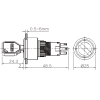 K16-G-7123 16-22mm Yuvarlak Gövde 1-0-2 Anahtarlı Kalıcı Buton